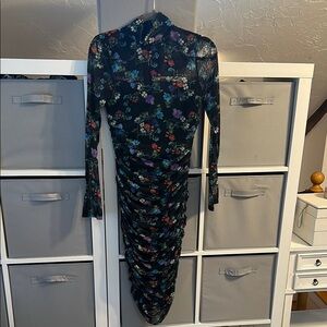 Alice and Olivia Floral Long-Sleeve Dress